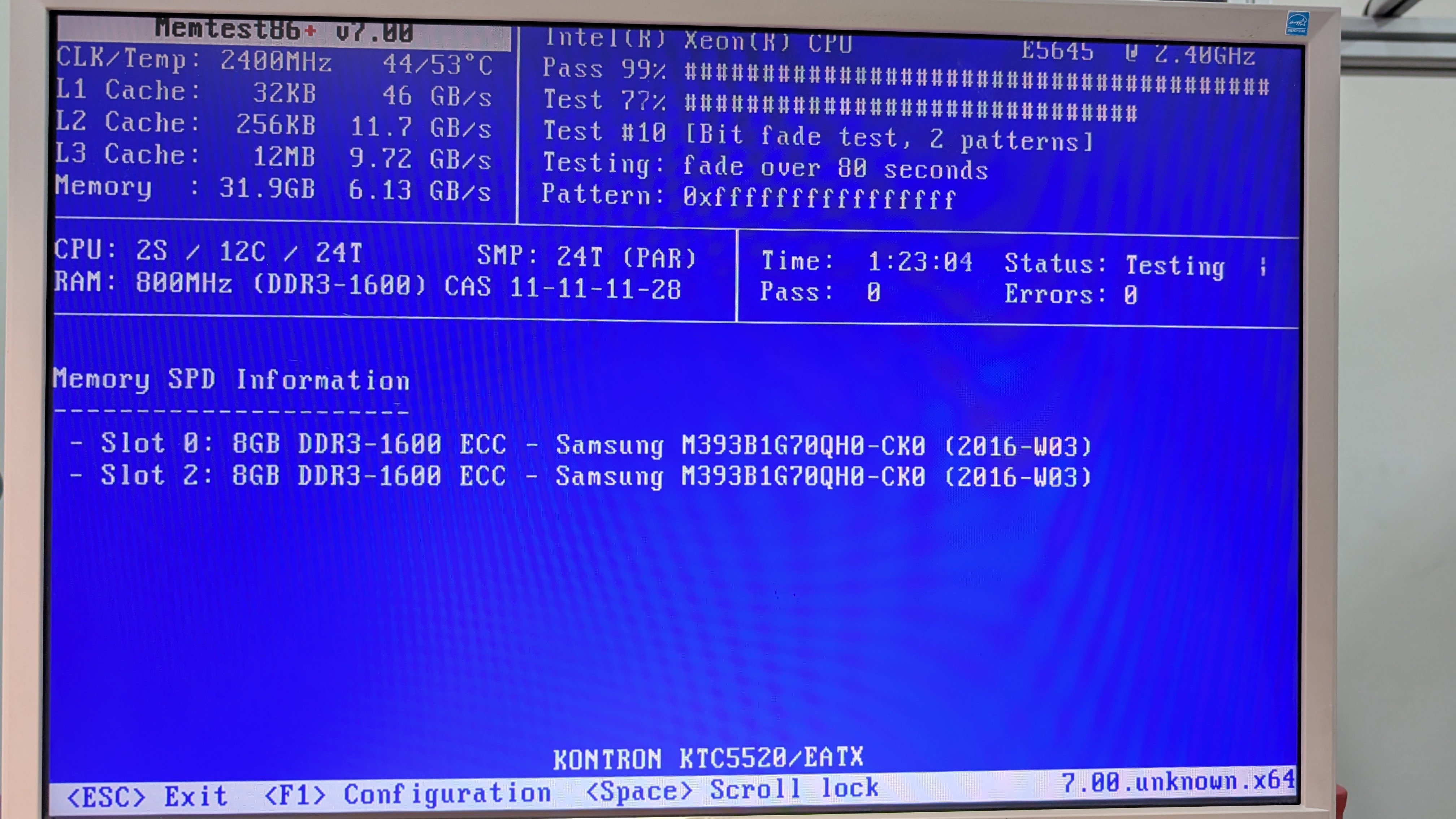 Kontron KTC5520/EATX Server Motherboard + 2x Xeon E5645 + 32GB ECC RAM