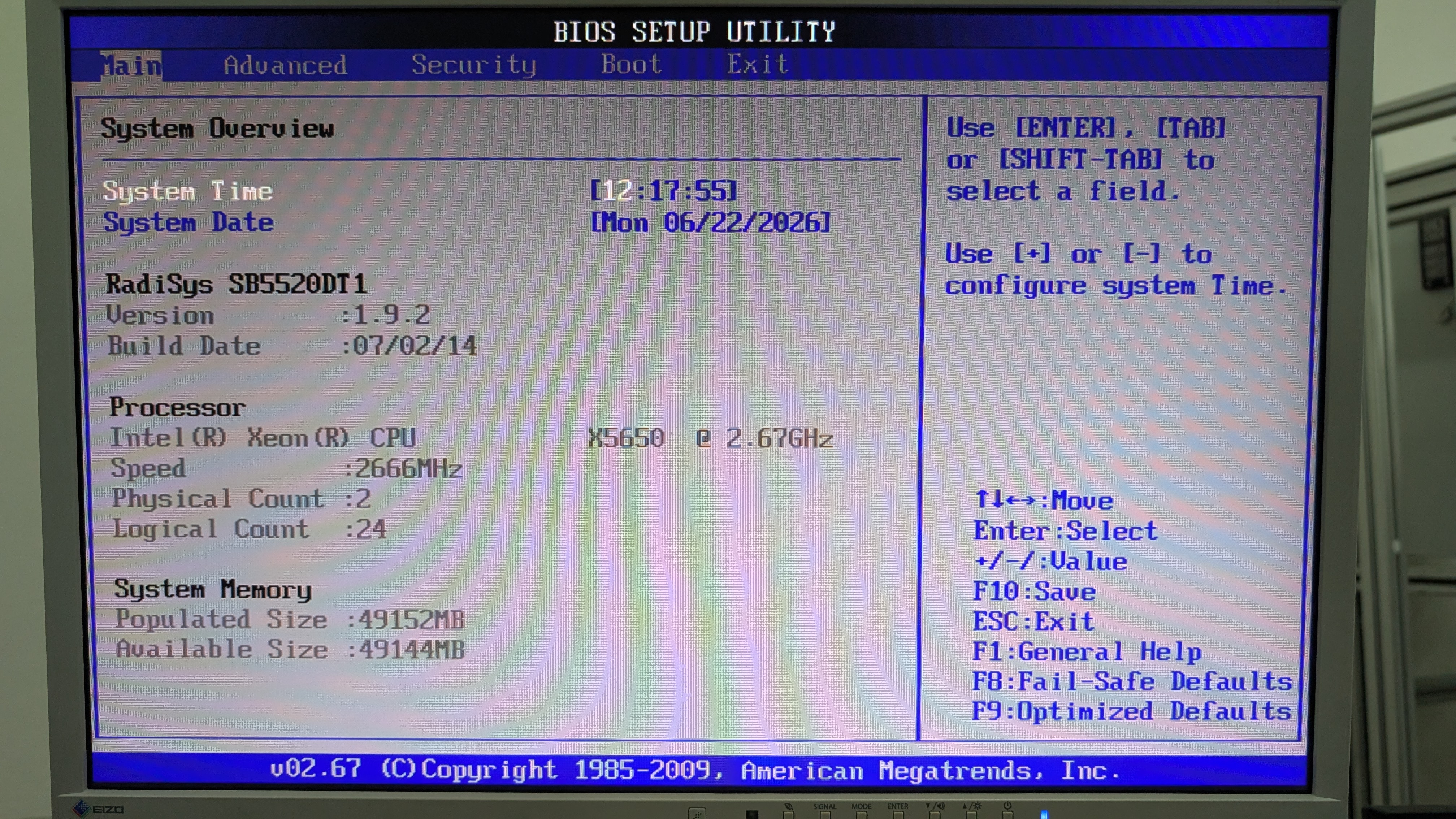 RadiSys SB5520DT1-SATA Motherboard Combo with 2x Intel Xeon X5650 & 48GB ECC RAM