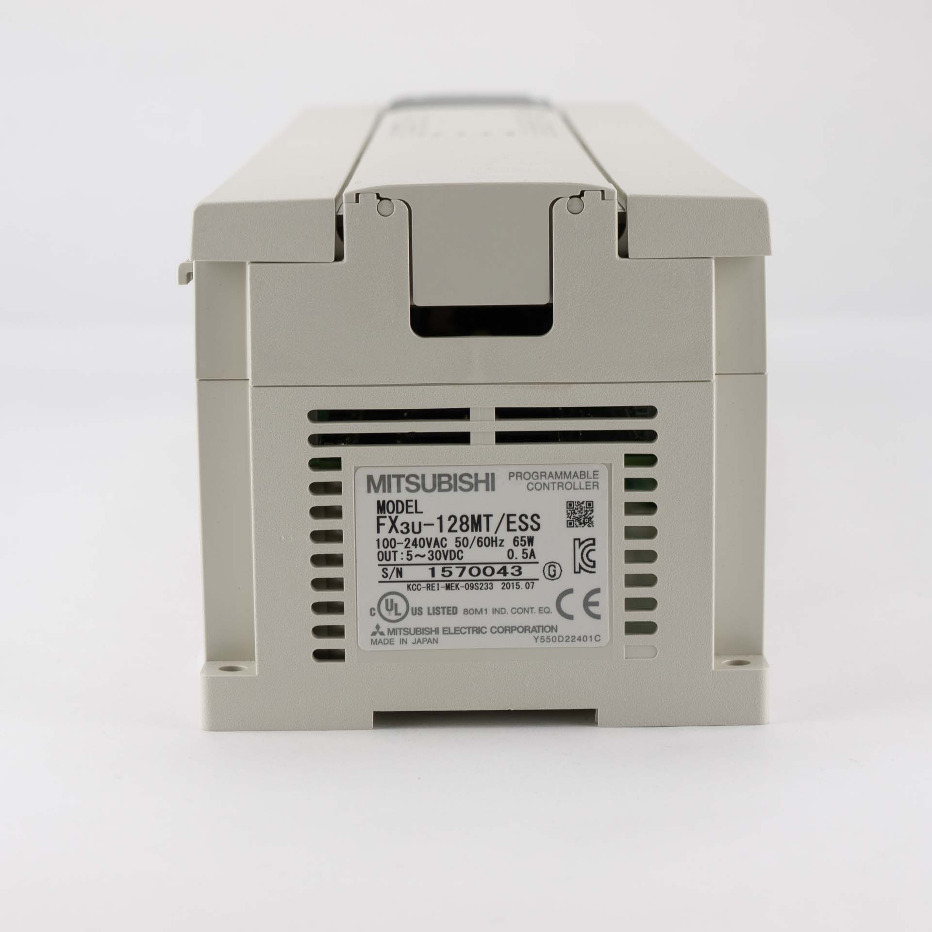 Mitsubishi Electric FX3U-128MT/ESS PLC Main Unit with FX3U-232-BD Communication Board