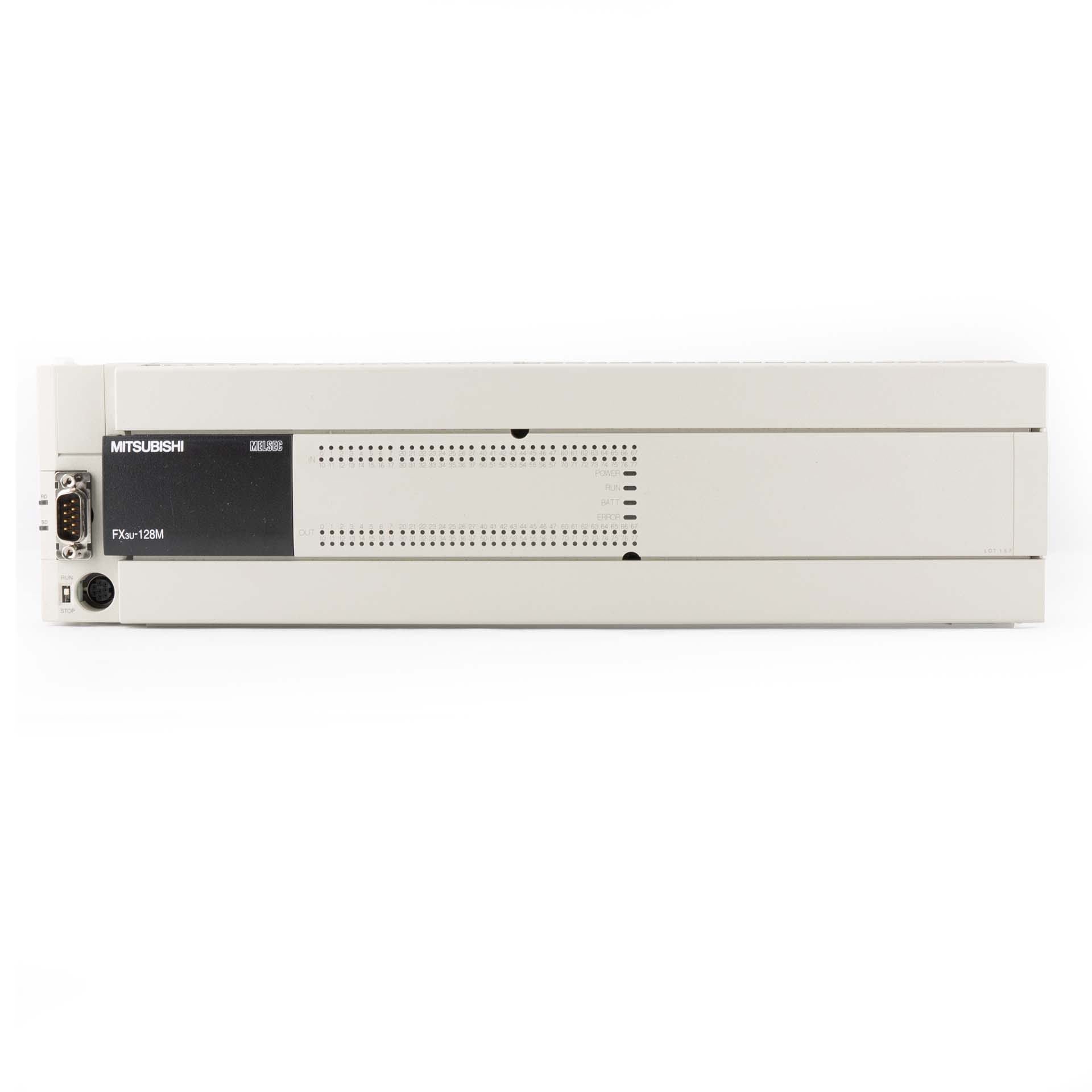 Mitsubishi Electric FX3U-128MT/ESS PLC Main Unit with FX3U-232-BD Communication Board