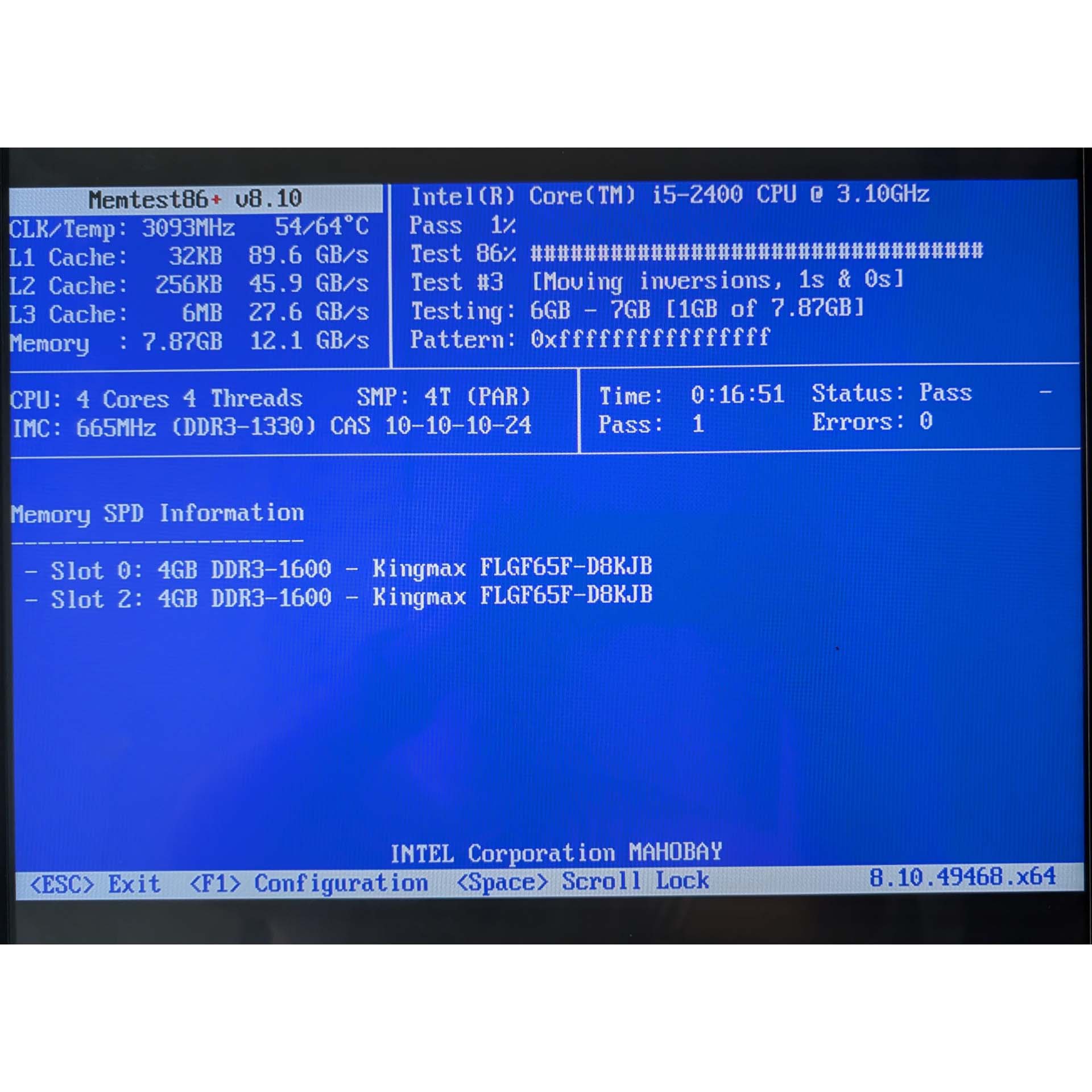 Axiomtek SHB120 Rev. A3-RC PICMG 1.3 CPU Card w/ Intel Core i5-2400 & 8GB RAM