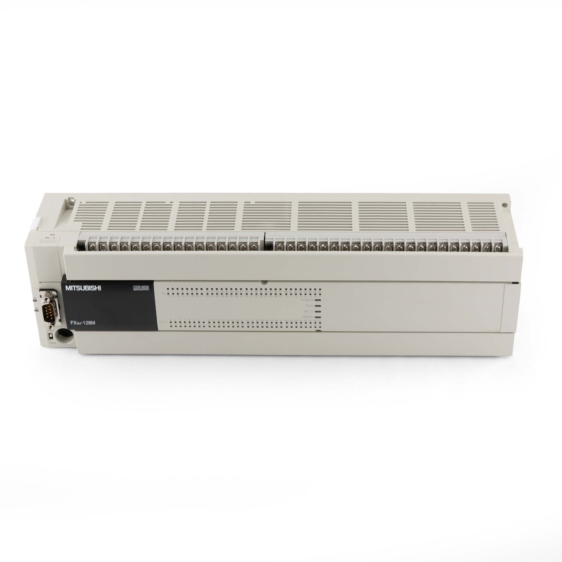 Mitsubishi Electric FX3U-128MT/ESS PLC Main Unit with FX3U-232-BD Communication Board