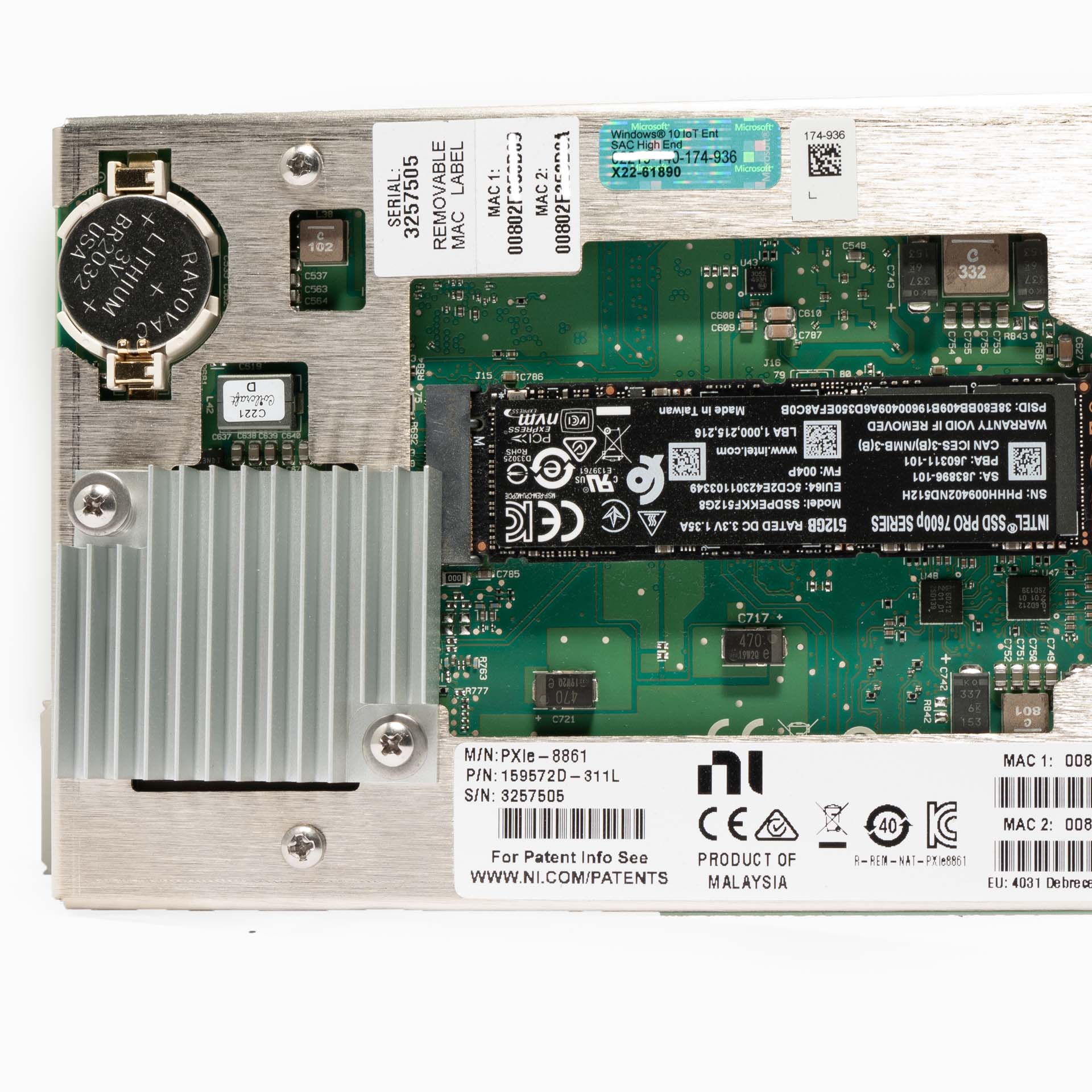 National Instruments NI PXIe-8861 Rev. D Embedded Controller (159572D-311L)