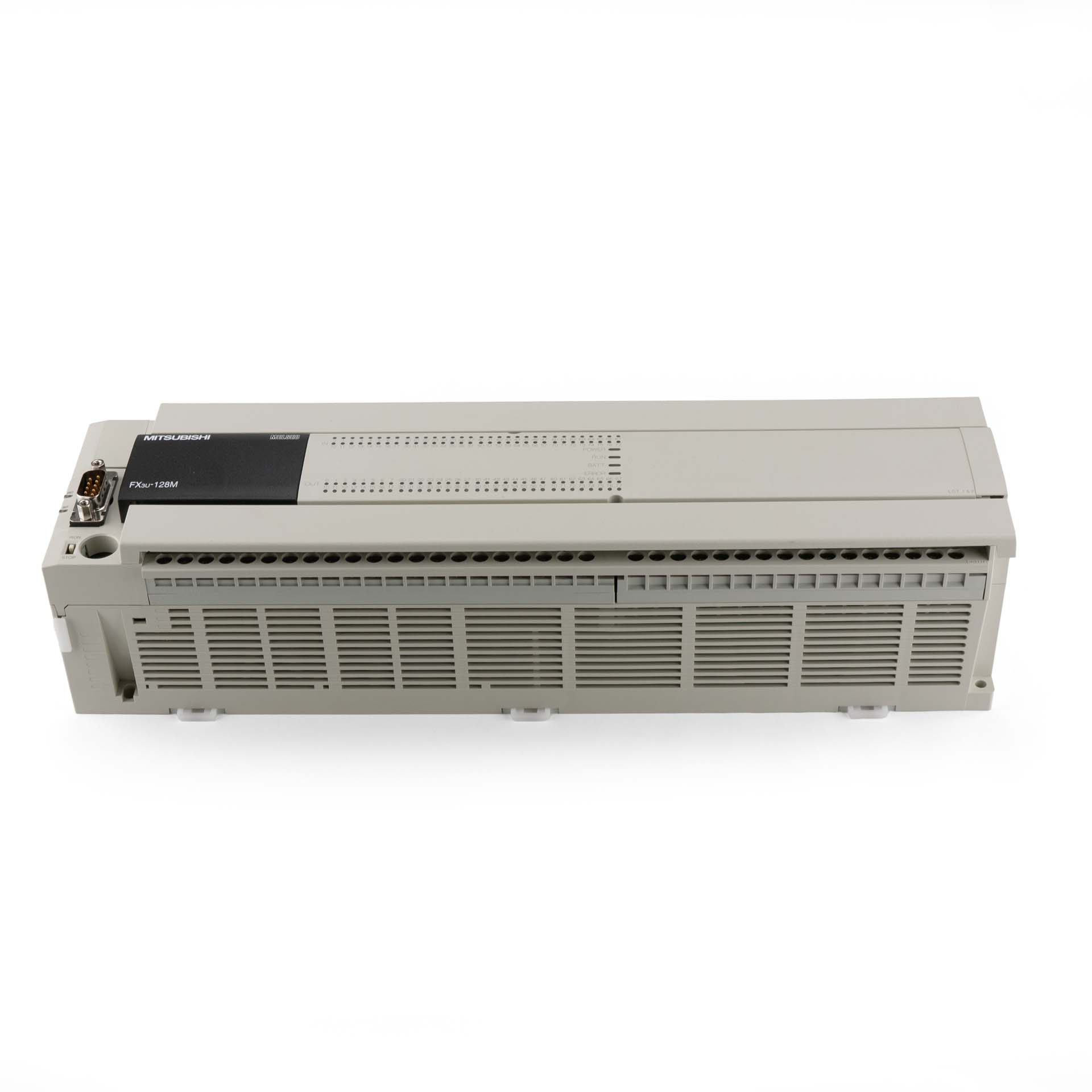Mitsubishi Electric FX3U-128MT/ESS PLC Main Unit with FX3U-232-BD Communication Board