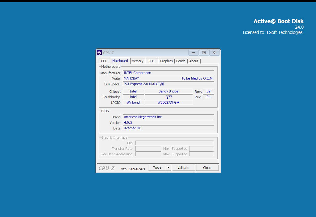 Axiomtek SHB120 Rev. A3-RC PICMG 1.3 CPU Card w/ Intel Core i5-2400 & 8GB RAM