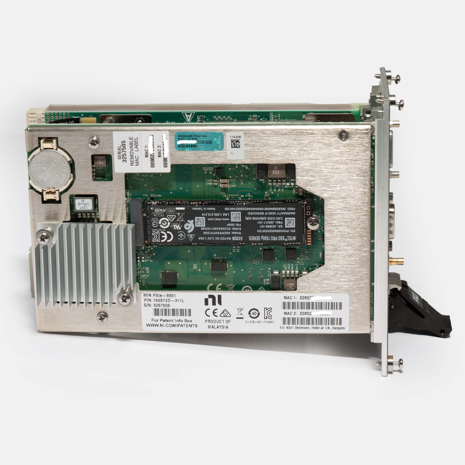 National Instruments NI PXIe-8861 Rev. D Embedded Controller (159572D-311L)