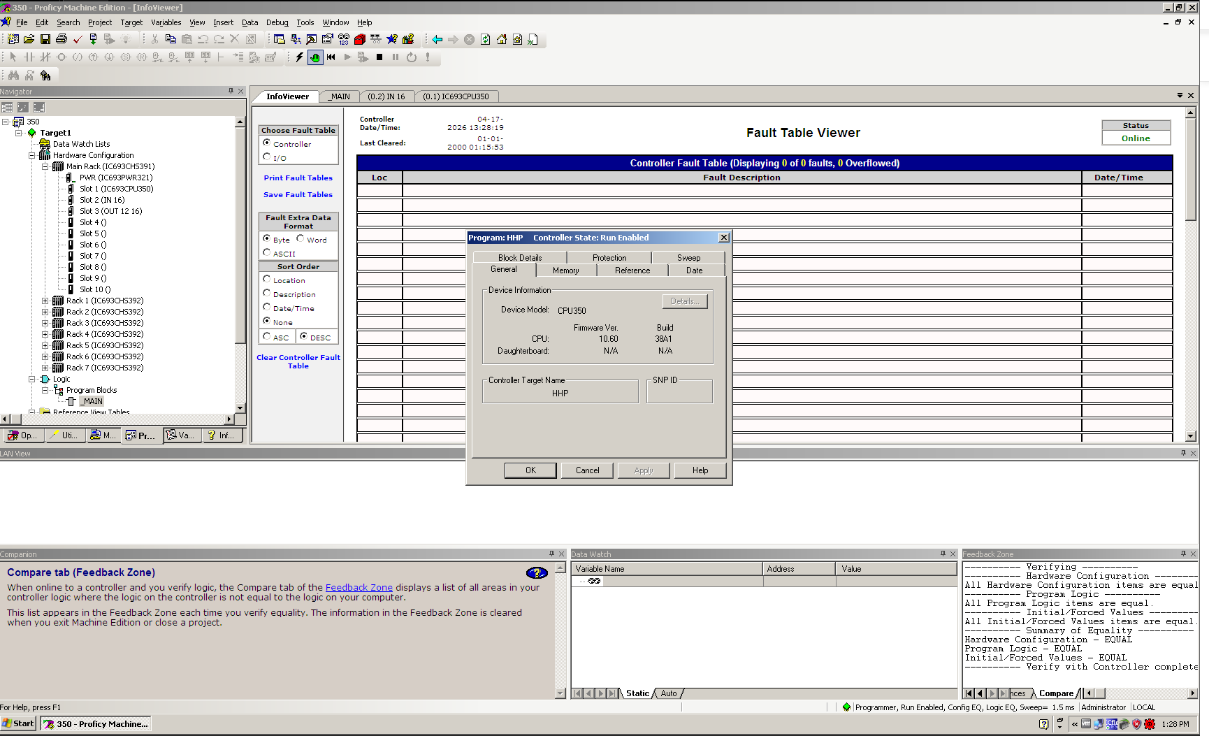 GE Fanuc IC693CPU350-CG