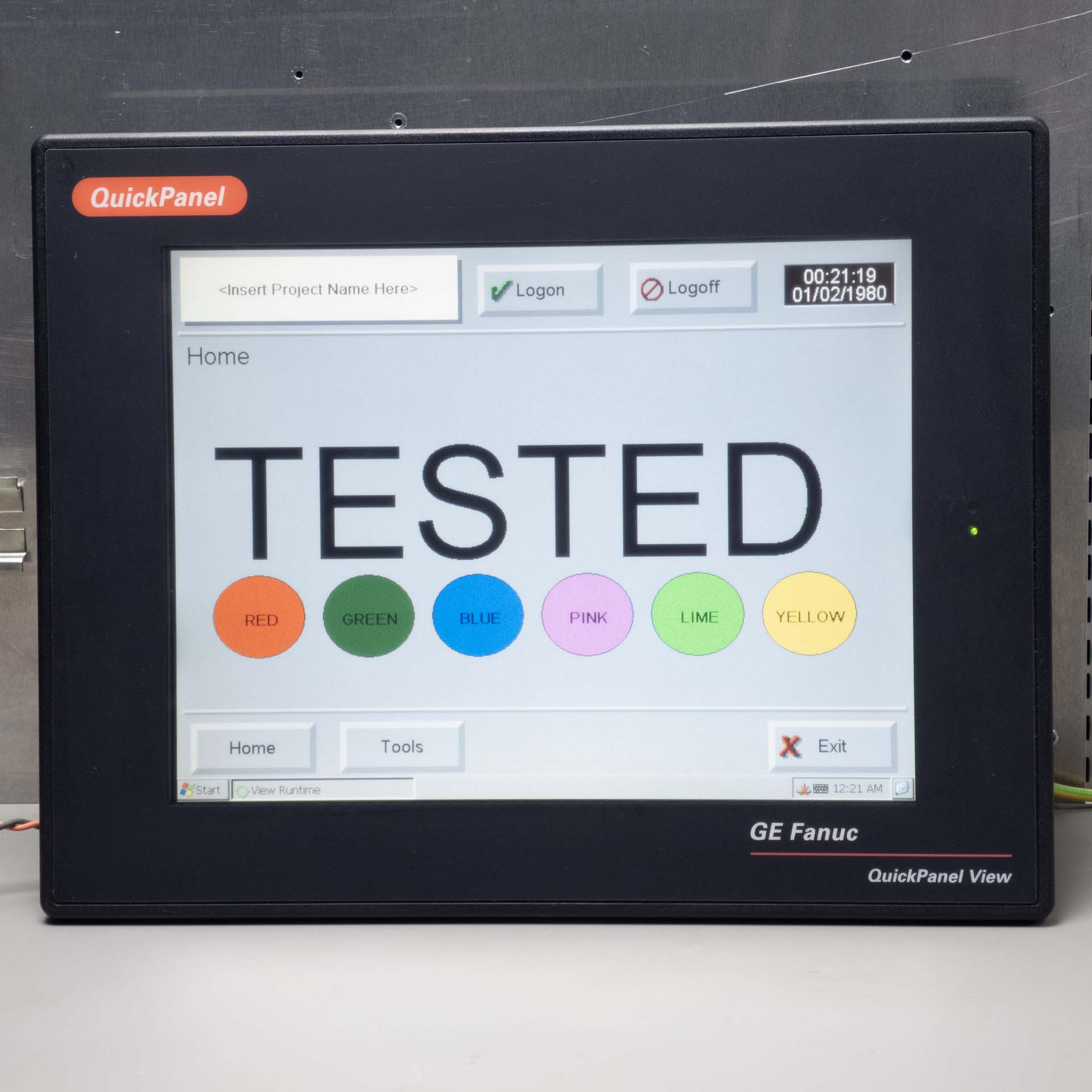 GE Fanuc IC754VSI12CTD-KJ QuickPanel View 12" Color Touchscreen HMI