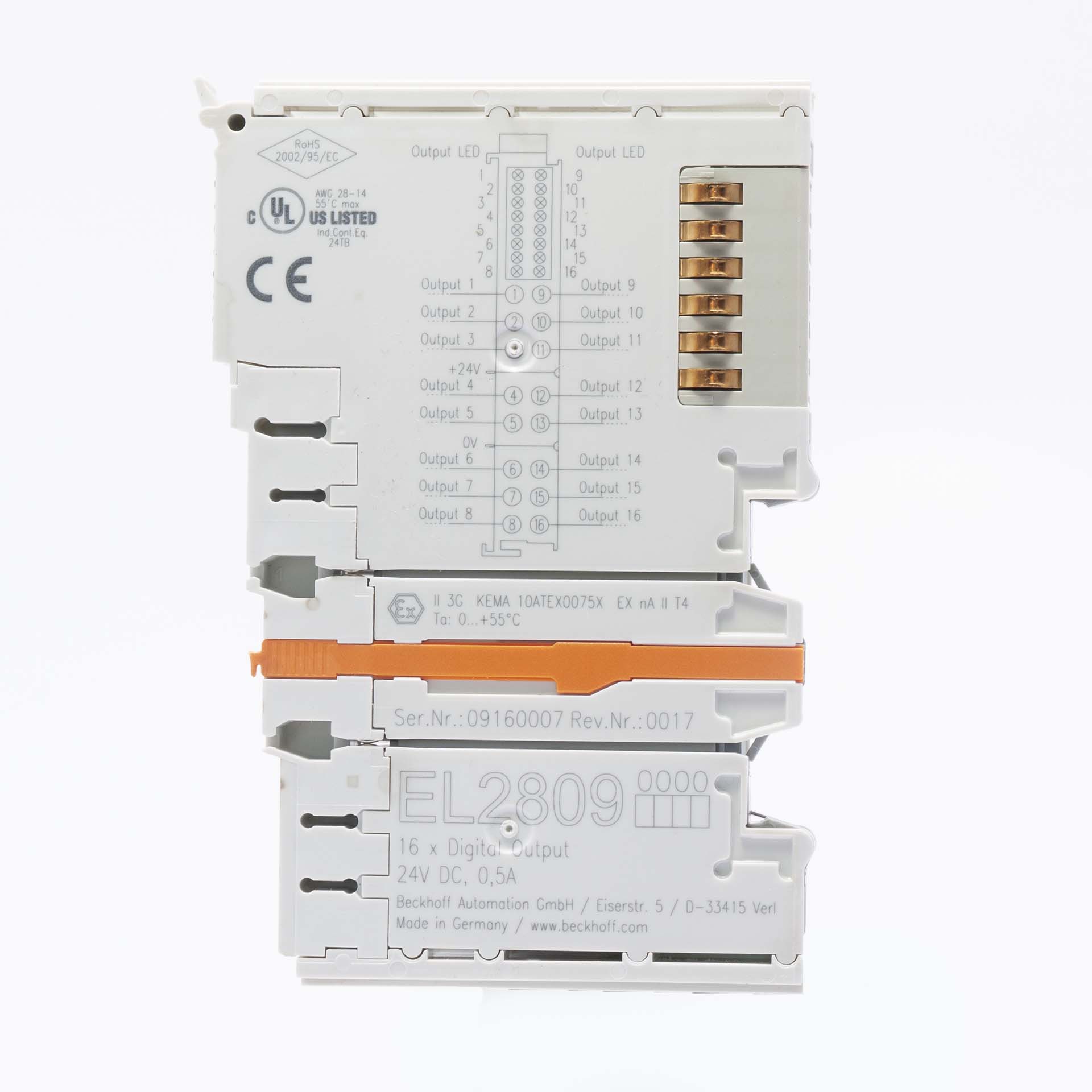 Beckhoff EL2809 rev. 0017