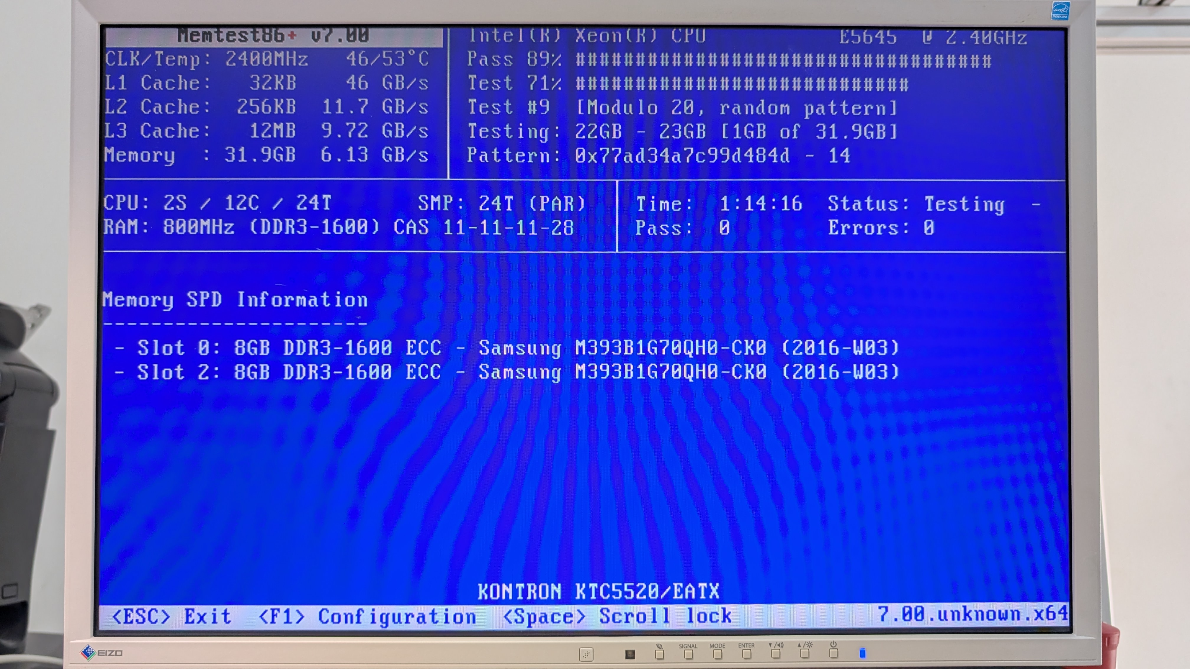 Kontron KTC5520/EATX Server Motherboard + 2x Xeon E5645 + 32GB ECC RAM