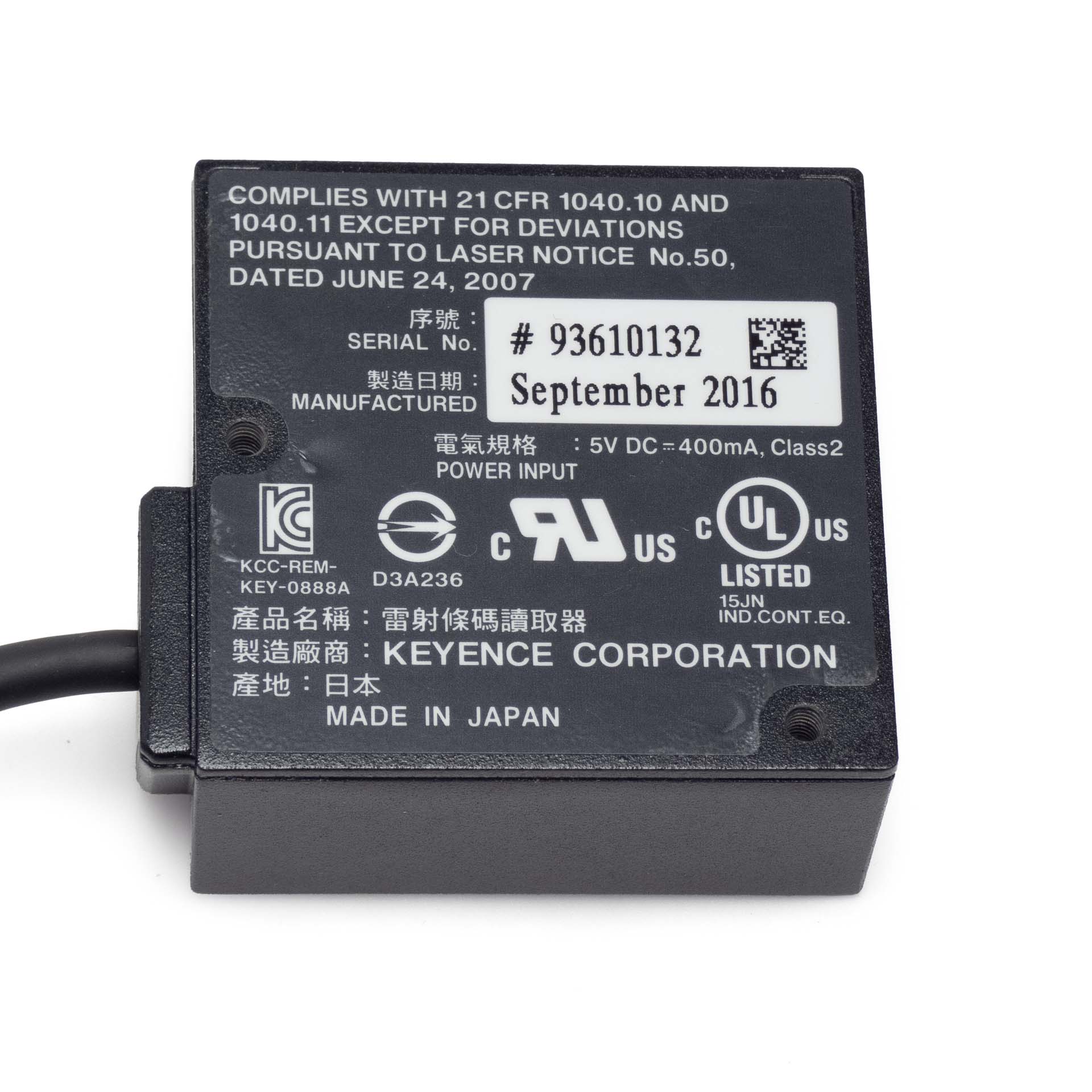 Keyence BL-1351HA High-Resolution Ultra-Compact Barcode Reader