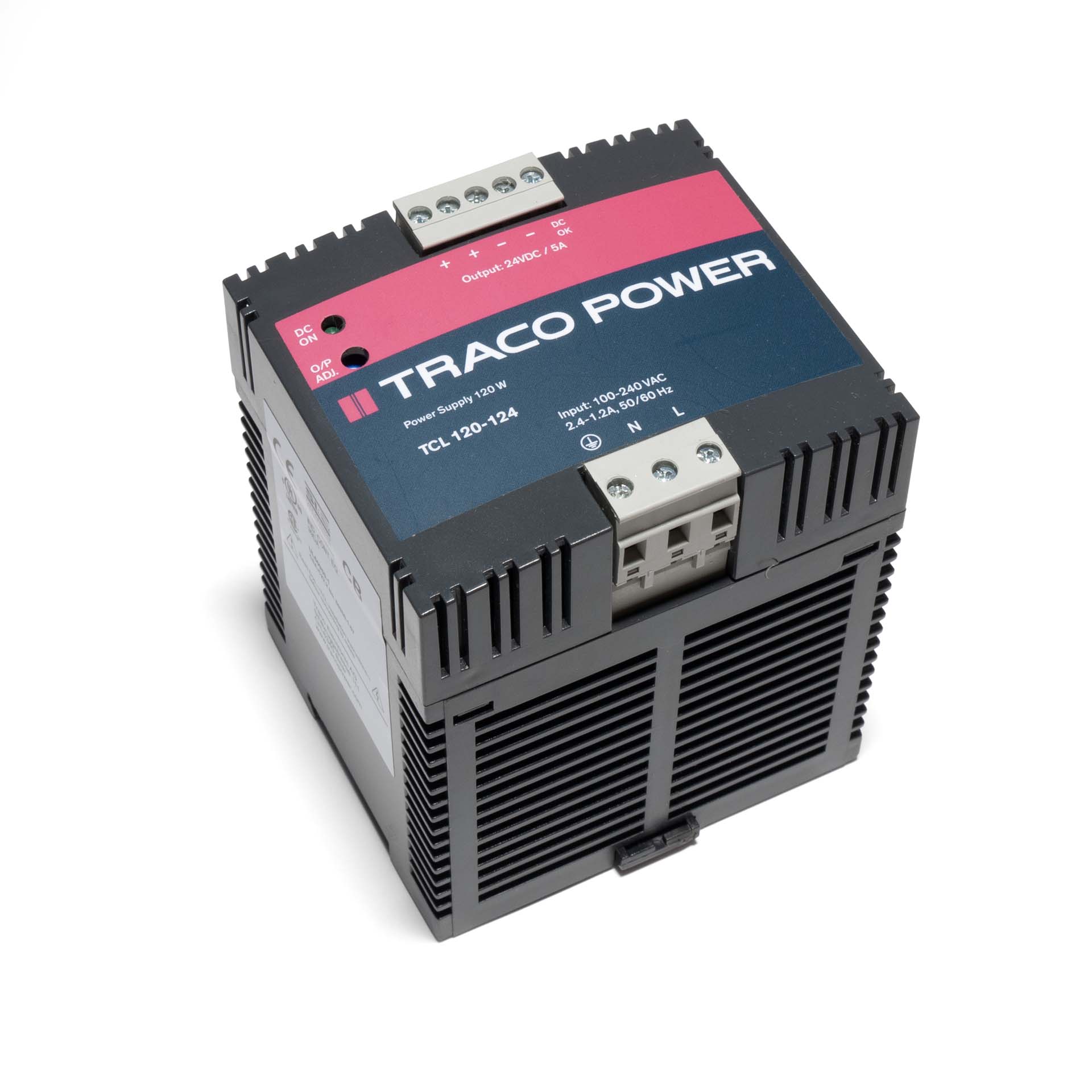 Traco Electronic TCL 120-124 DIN-Rail Power Supply 120W 24VDC