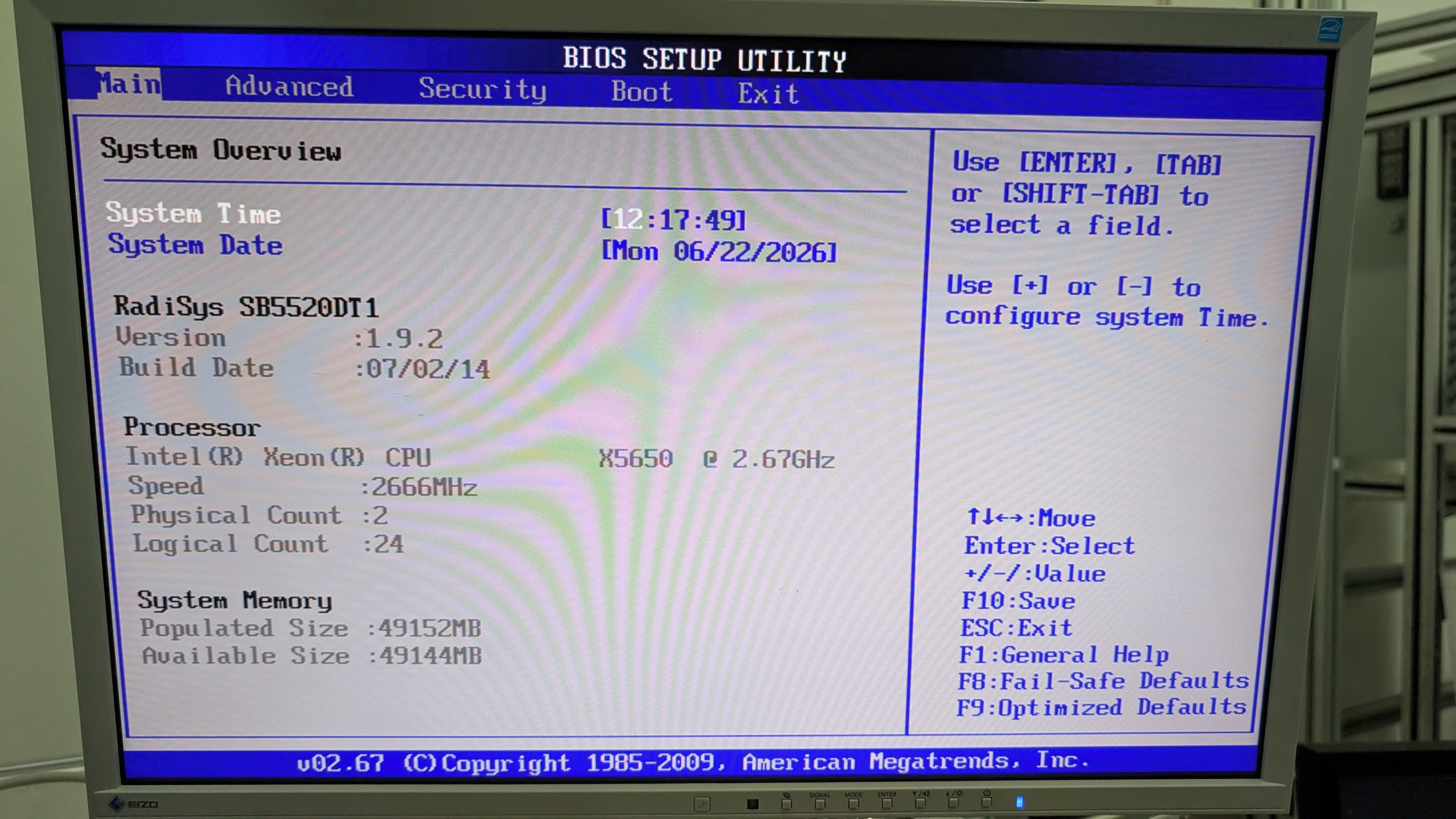 RadiSys SB5520DT1-SATA Motherboard Combo with 2x Intel Xeon X5650 & 48GB ECC RAM