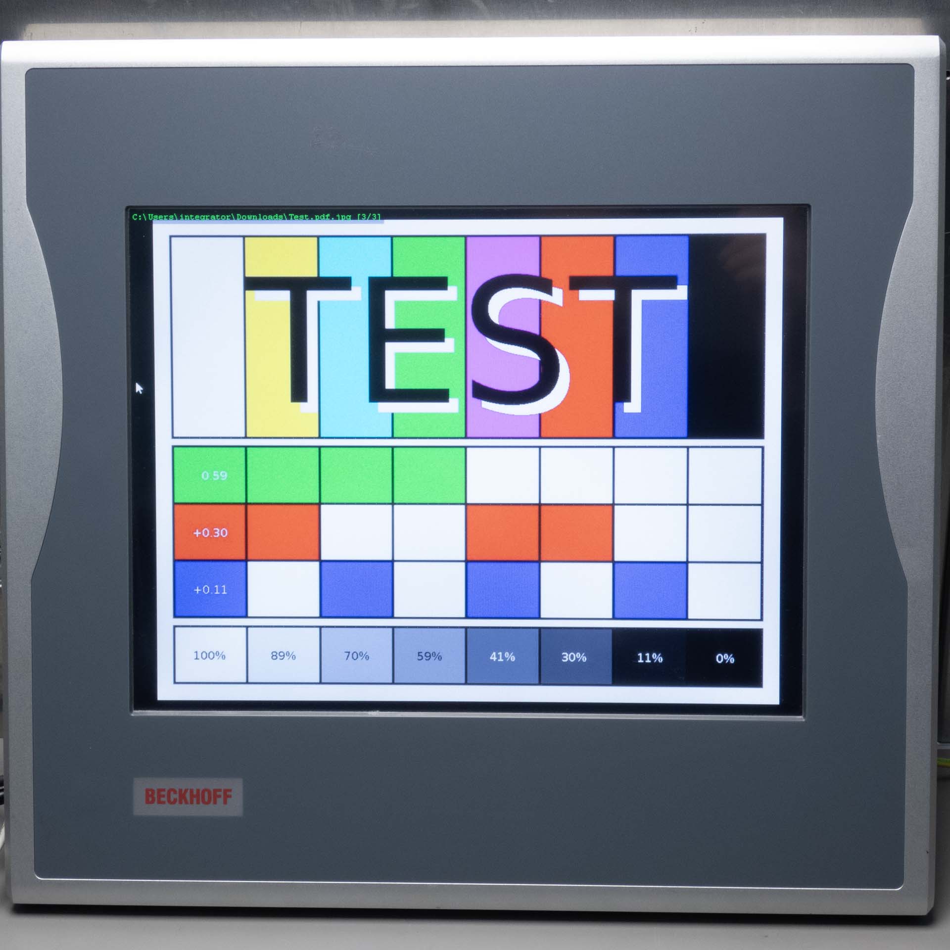 Beckhoff CP7802-0001-0010 Control Panel HMI Display