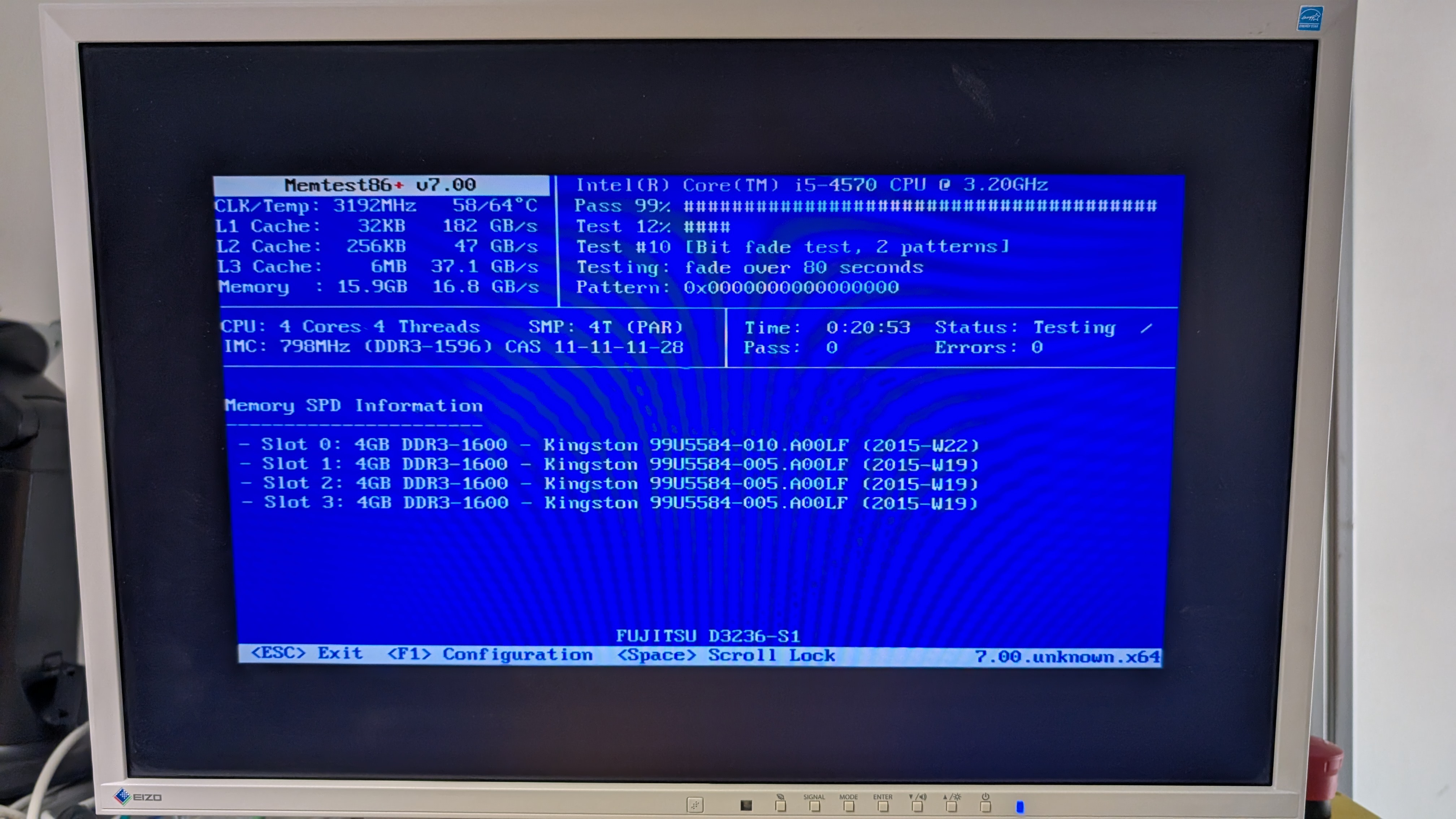 Fujitsu D3236-S13 GS 3 Industrial Motherboard Combo w/ Intel Core i5-4570 & 16GB RAM