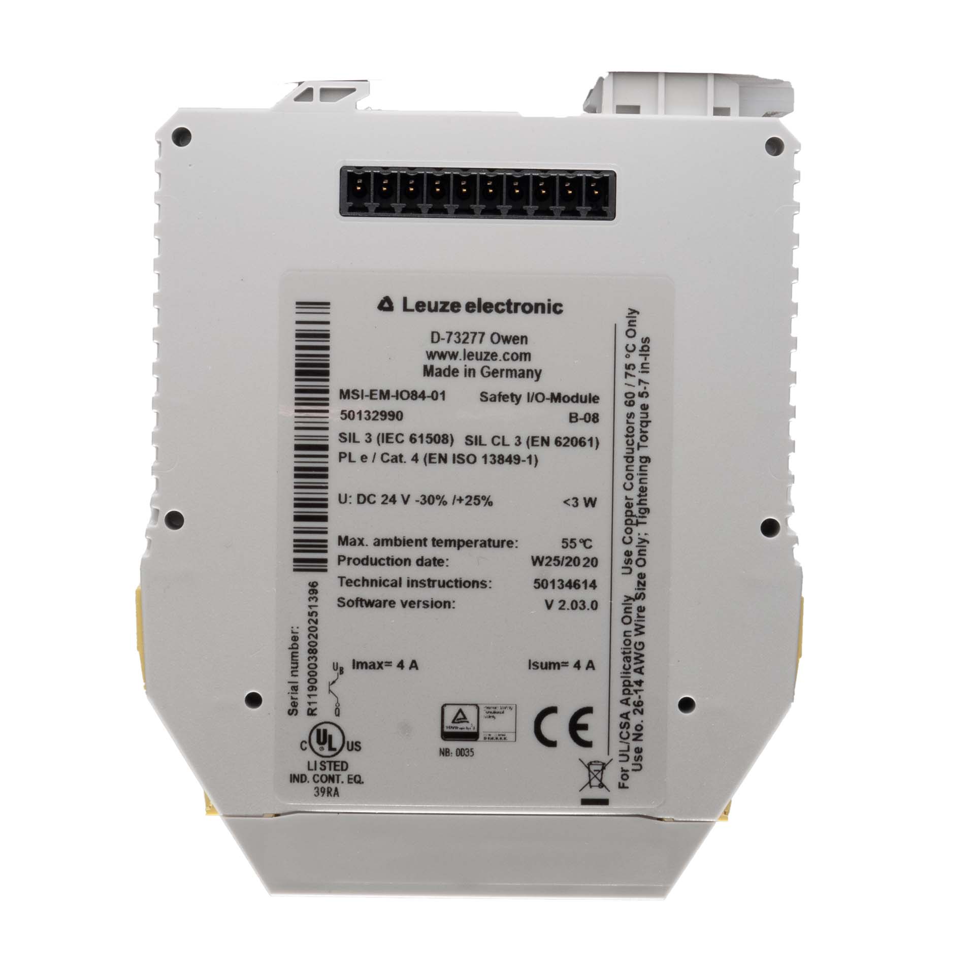 Leuze electronic MSI430-EM-IO84-01 Safety Expansion Module 50132990