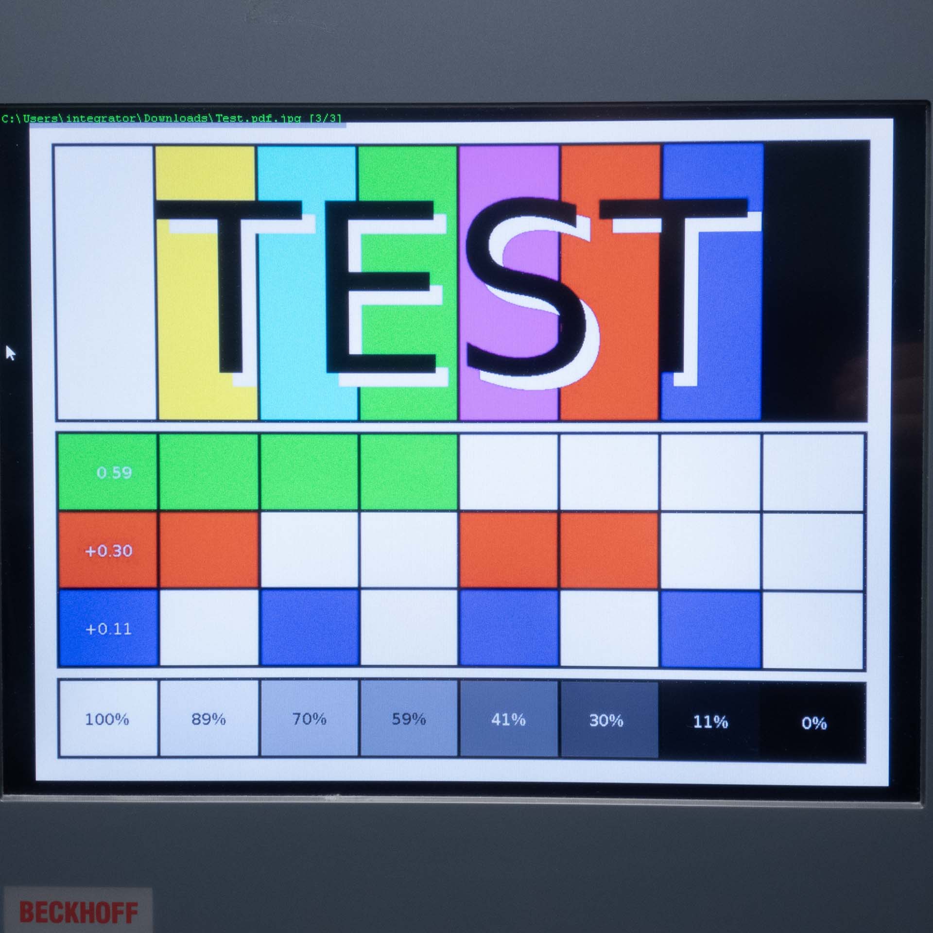 Beckhoff CP7802-0001-0010 Control Panel HMI Display